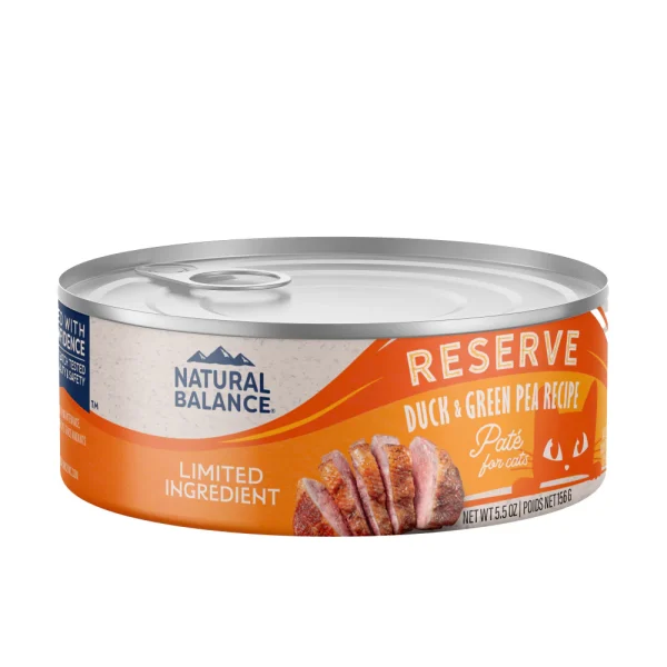 Natural Balance Limited Ingredient Diet Duck & Green Pea Canned Food for Adult Cats
