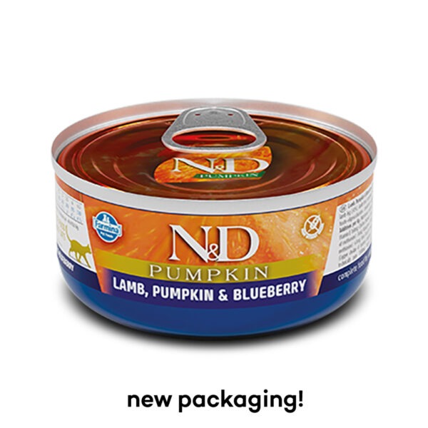 Farmina Pumpkin Line Lamb, Pumpkin & Blueberry Canned Food for Adult Cats - 2.5oz