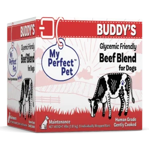 My Perfect Pet Frozen Buddy's Low Glycemic Beef Blend for Dogs - 4lbs