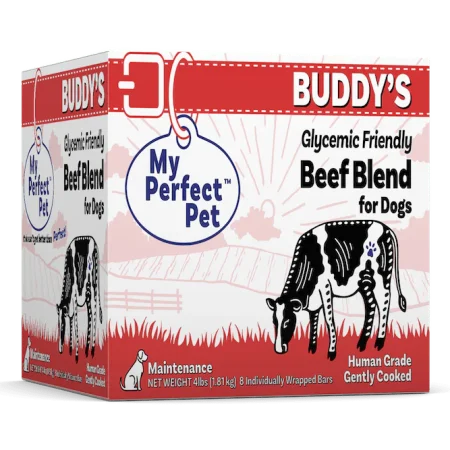My Perfect Pet Frozen Buddy's Low Glycemic Beef Blend for Dogs - 4lbs