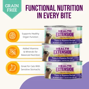 Health Extension Tuna & Prawn for Cats - 2.8oz