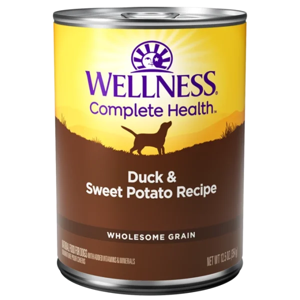 Wellness Complete Health Duck & Sweet Potato Canned Food for Adult Dogs