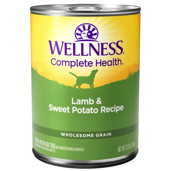Wellness Complete Health Lamb & Sweet Potato Canned Food for Adult Dogs