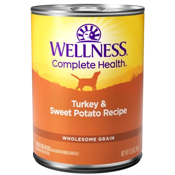 Wellness Complete Health Turkey & Sweet Potato Canned Food for Adult Dogs
