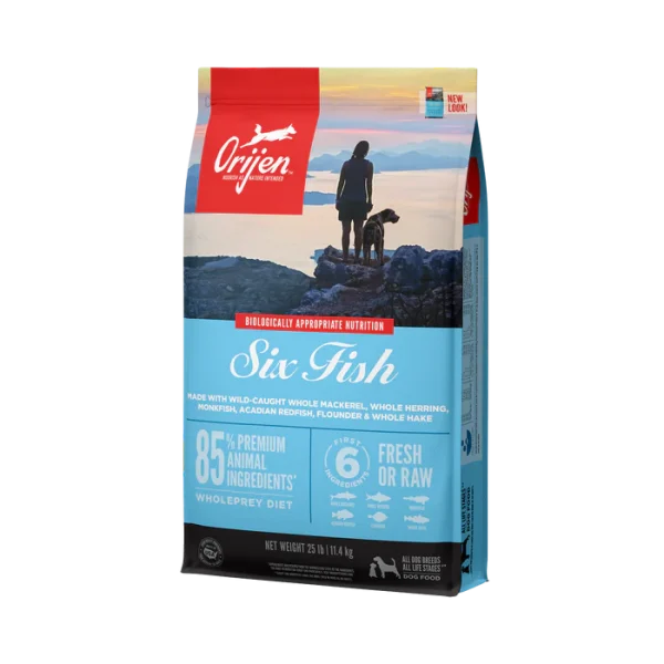 Orijen Grain Free Six Fish Dry Food for Adult Dogs