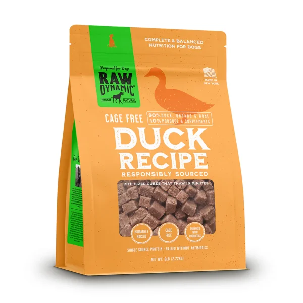 Raw Dynamic Frozen Raw Duck for Dogs