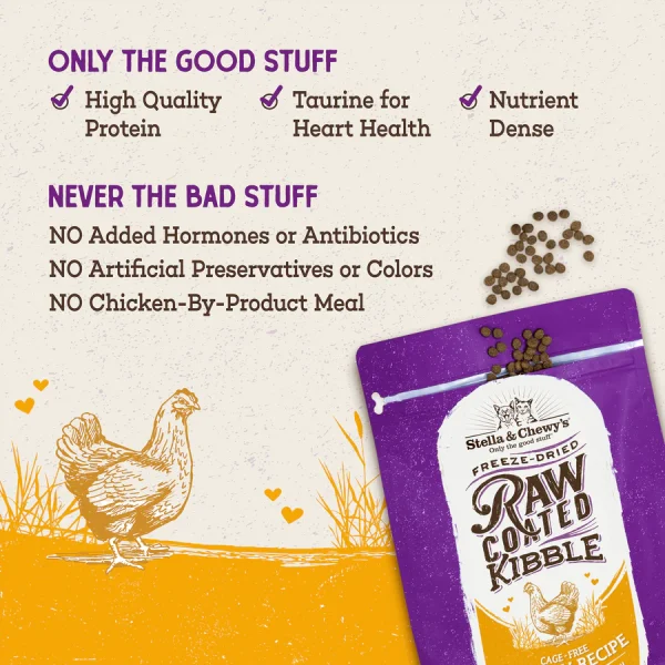 Stella & Chewys Raw Coated Cage-Free Chicken Dry Food for Adult Cats - Image 4