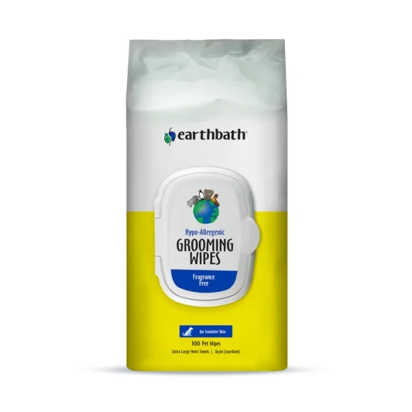 Earthbath Hypo-Allergenic Pet Grooming Wipes - 100ct