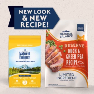 Natural Balance Limited Ingredient Diet Duck & Green Pea Dry Food for Adult Cats