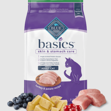 Blue Basics Grain Free Turkey & Potato Kibble for Adult Cats