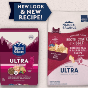 Natural Balance Ultra Indoor Chicken & Salmon Dry Food for Adult Cats - 6lbs