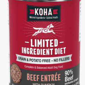 Koha Limited Ingredient Diet Beef Entree Canned Food for Adult Dogs - 13oz