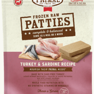 Primal Raw Frozen Turkey & Sardine Formula for Dogs