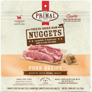 Primal Freeze Dried Raw Pork Formula for Adult Cats