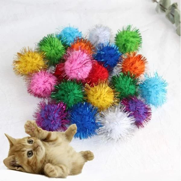 Glitter Pom Pom Balls