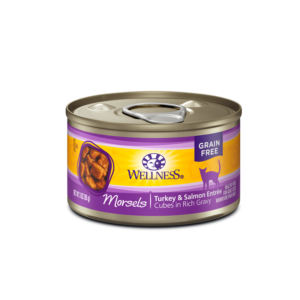 Wellness Turkey & Salmon Morsels Canned Food for Adult Cats