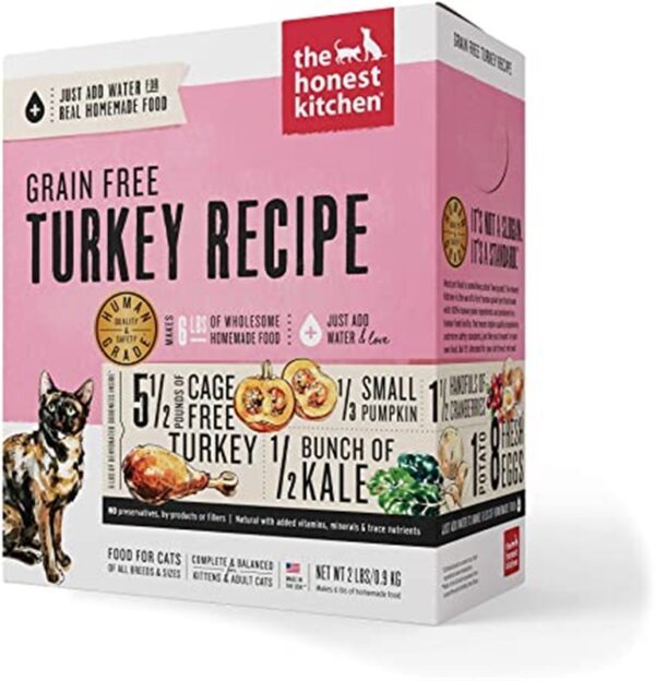 Honest Kitchen Grain Free Turkey Dehydrated Food for Cats (formerly Grace)