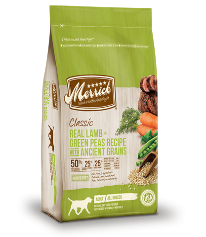 Merrick Classic Real Lamb, Green Peas & Ancient Grains Dry Food for Adult Dogs