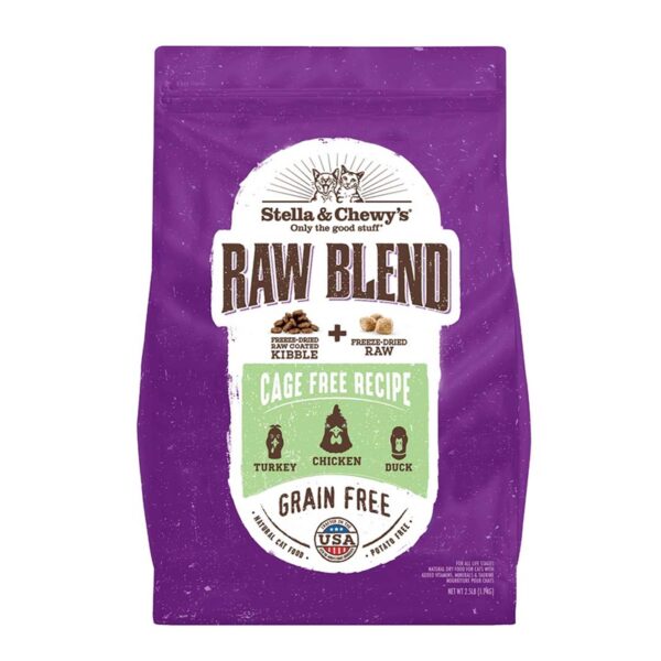 Stella & Chewys Raw Blend Cage Free Poultry Dry Food for Adult Cats