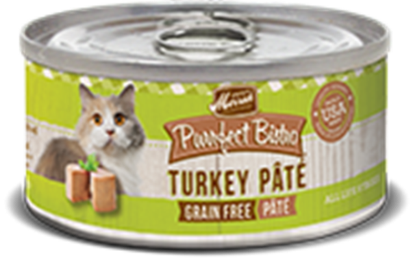 Merrick Purrfect Bistro Grain Free Turkey Pate Canned Food for Adult Cats