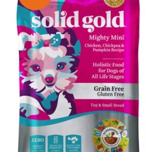 Solid Gold Grain Free Mighty Mini Chicken & Chickpea Dry Food for Small Breed Adult Dogs
