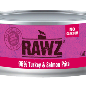 RAWZ 96% Turkey & Salmon Pate Canned Food for Cats