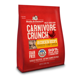 Stella & Chewys Carnivore Crunch Cage Free Chicken Treats for Dogs