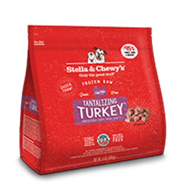 Stella & Chewys Raw Frozen Morsels Turkey Formula for Adult Dogs