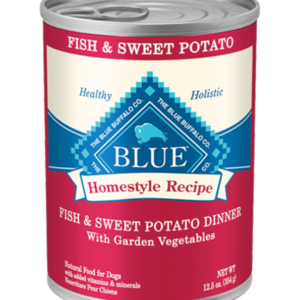 Blue Buffalo Homestyle Fish & Sweet Potato Canned Food for Adult Dogs - 12.5oz