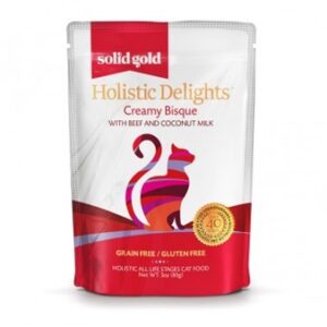 Solid Gold Holistic Delight Beef & Coconut Milk Pouches for Cats