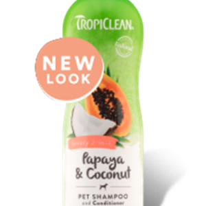 Tropiclean Papaya & Coconut Shampoo and Conditioner for Dogs
