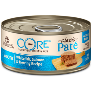 Wellness CORE Grain Free Salmon, Whitefish & Herring Pate Canned Food for Adult Cats