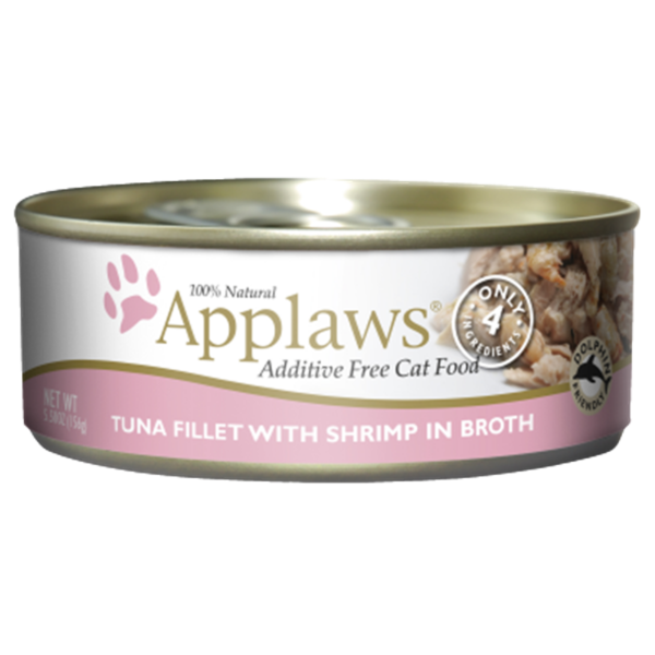 Applaws Tuna Fillet with Shrimp Canned Food for Adult Cats