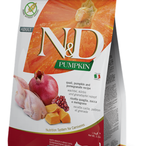Farmina Pumpkin Line Quail & Pomegranate Dry Food for Adult Cats - 3.3lbs