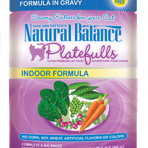 Natural Balance Platefulls Indoor Turkey & Duck Pouches for Adult Cats