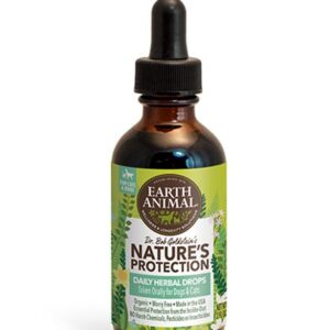 Earth Animal Nature's Protection Flea & Tick Herbal Drops for Dogs and Cats - 2oz