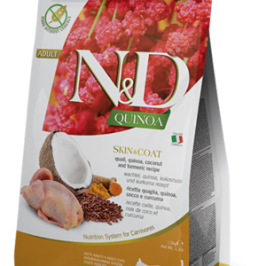Farmina Quinoa Functional Line Skin & Coat Quail Dry Food for Adult Cats - 3.3lbs