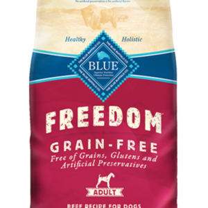 Blue Buffalo Freedom Grain Free Beef Dry Food for Adult Dogs - 4lbs