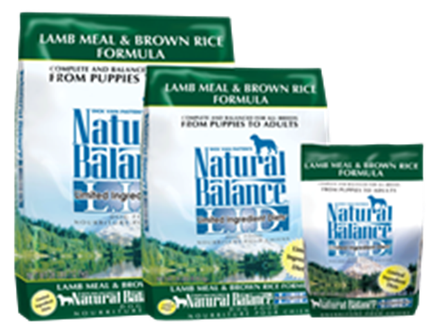 Natural Balance Limited Ingredient Diet Lamb Brown Rice Dry Food for Adult Dogs Whiskers Holistic Petcare