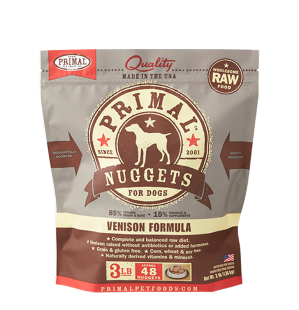 Primal Raw Frozen Venison Formula for Dogs
