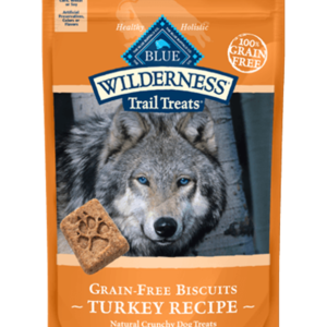 Blue Wilderness Trail Treats Turkey Biscuits for Dogs - 10oz