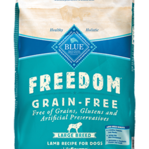 Blue Buffalo Freedom Grain Free Lamb Dry Food for Large Breed Adult Dogs - 22lbs