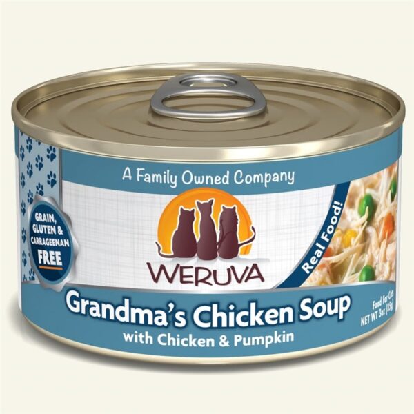 Weruva Classic Grain Free Grandma's Chicken Soup Canned Food for Adult Cats