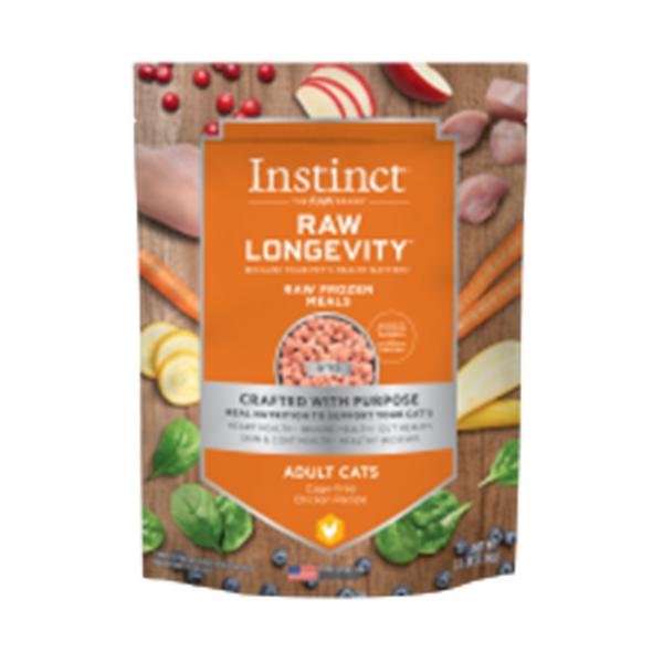 Instinct Raw Longevity Frozen Chicken Bites for Adult Cats