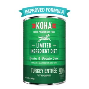 Koha Limited Ingredient Diet Turkey Entree Canned Food for Adult Dogs