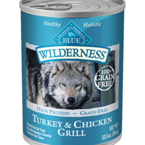 Blue Wilderness Grain Free Turkey & Chicken Grill Recipe for Adult Dogs - 12.5oz