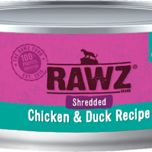 RAWZ Shredded Chicken & Duck Canned Food for Cats