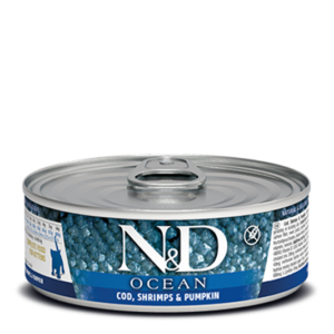 Farmina Ocean Line Cod, Shrimp & Pumpkin Canned Food for Kittens - 2.5oz