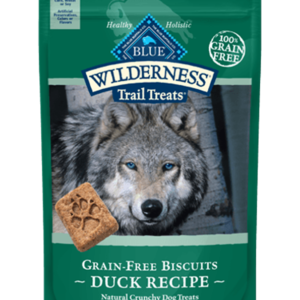 Blue Wilderness Trail Treats Duck Biscuits for Dogs - 10oz