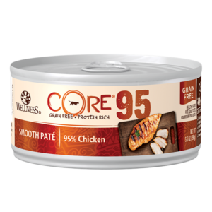 Wellness CORE Grain Free 95% Chicken Pate Canned Food for Adult Cats
